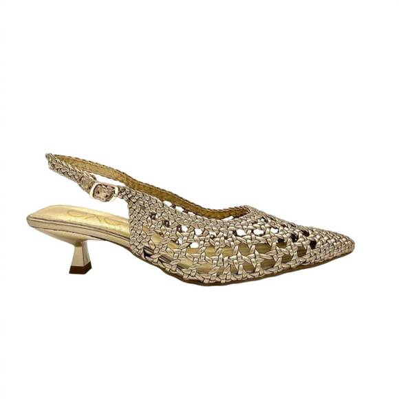 EXE Shoes - NEW EXE women's slingback low heel in gold